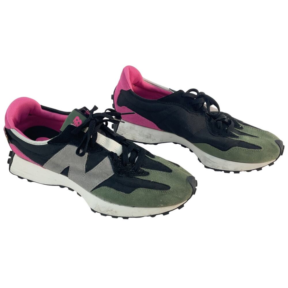 New Balance 327 Pink and Green Athletic Shoes